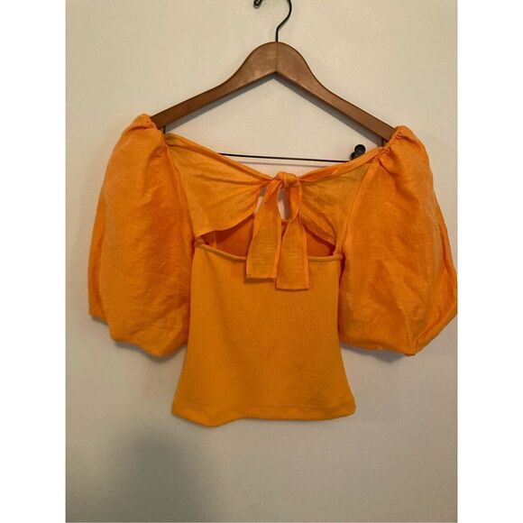 SANDRO Dual‎ Fabric Top - Picture 5 of 5